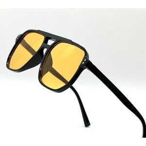 Aviator Sunglasses‎ Yellow Lens Driving Glasses Pilot Style Fashion Lentes Gafas